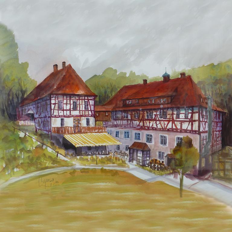 Waldgasthof Wildbad Burgbernheim Eksteriør bilde